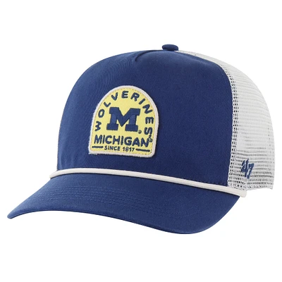 Casquette réglable '47 Navy Michigan Wolverines Coastline Hitch Trucker pour hommes