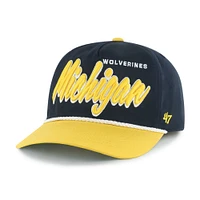 Men's '47 Navy Michigan Wolverines Dropshadow Rope Hitch Adjustable Hat