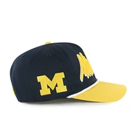 Men's '47 Navy Michigan Wolverines Dropshadow Rope Hitch Adjustable Hat
