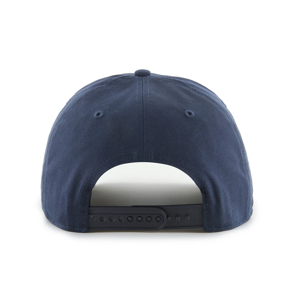 Men's '47 Navy Michigan Wolverines Flip Script Hitch Adjustable Hat