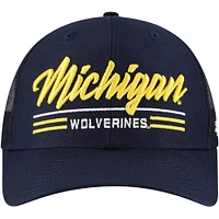 Men's '47 Navy Michigan Wolverines Garner Trucker Adjustable Hat