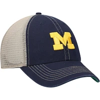 Men's '47 Navy Michigan Wolverines Trawler Trucker Snapback Hat
