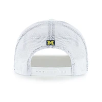 Men's '47 White Michigan Wolverines Garner Rope Trucker Adjustable Hat