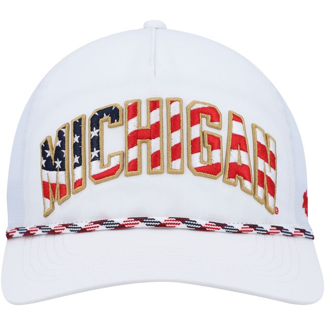 Casquette Snapback '47 Michigan Wolverines Stars and Stripes Flag Flutter Hitch pour hommes