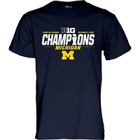 T-shirt bleu marine 84 pour hommes Michigan Wolverines 2023 Big Ten Football Conference Champions Locker Room