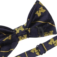 Men's Blue Michigan Wolverines Oxford Bow Tie