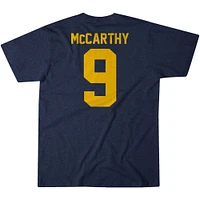 BreakingT J.J. pour hommes McCarthy Navy Michigan Wolverines NIL Nom et numéro du joueur T-Shirt