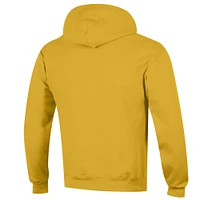 Men's Champion  Maize Michigan Wolverines Basic Arch Fleece Pullover Hoodie