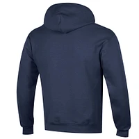 Men's Champion  Navy Michigan Wolverines Basic Arch Fleece Pullover Hoodie