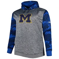 Men's Charcoal Michigan Wolverines Camo Pullover Hoodie