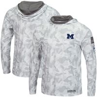 Men's Colosseum Arctic Camo Michigan Wolverines OHT Military Appreciation Long Sleeve Hoodie Top