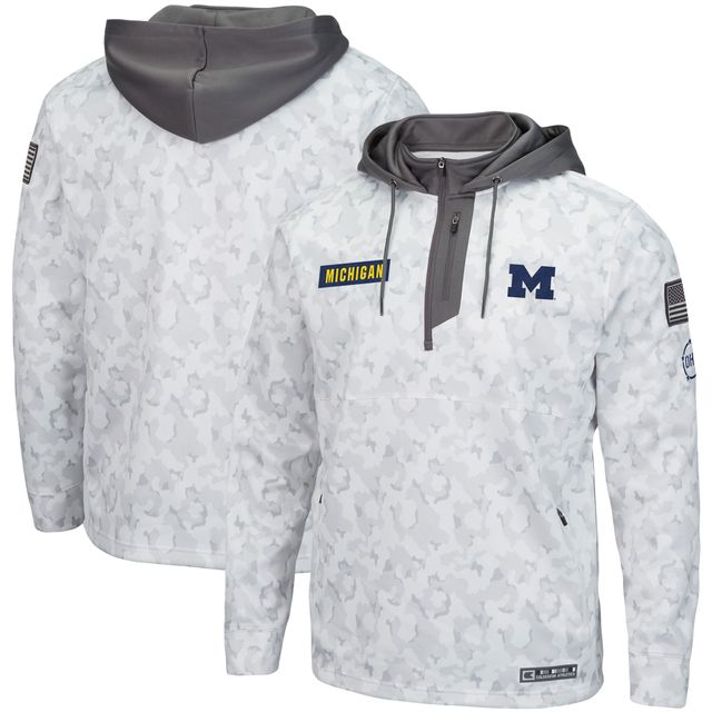 Sweat à capuche Colosseum Arctic Camo Michigan Wolverines OHT Military Appreciation pour homme