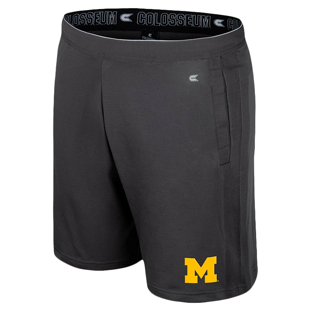 Men's Colosseum Charcoal Michigan Wolverines Forget Shorts