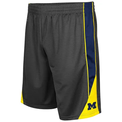 Michigan Wolverines Colosseum Turnover Shorts - Charcoal