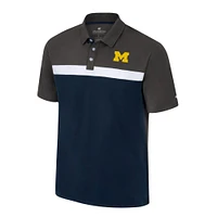 Polo Colosseum Charcoal Michigan Wolverines Two Yutes pour hommes