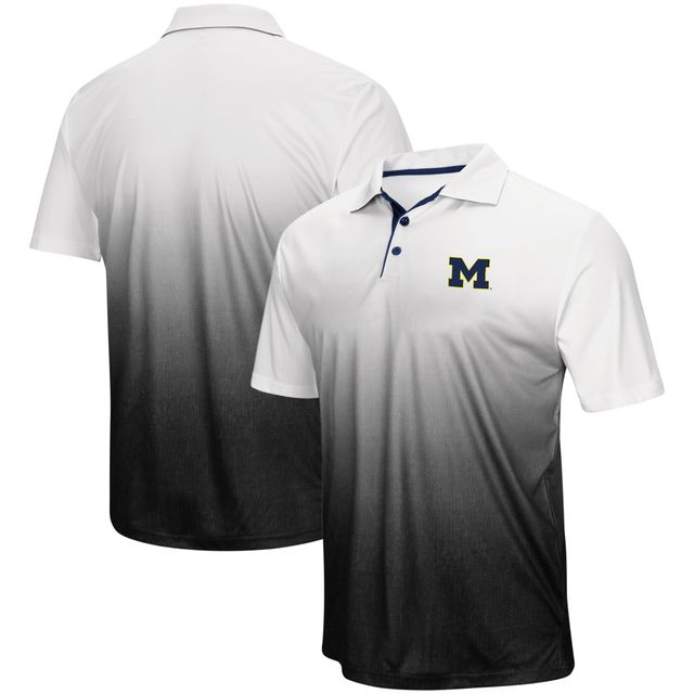 Polo Colosseum gris chiné pour hommes Michigan Wolverines Magic Team Logo