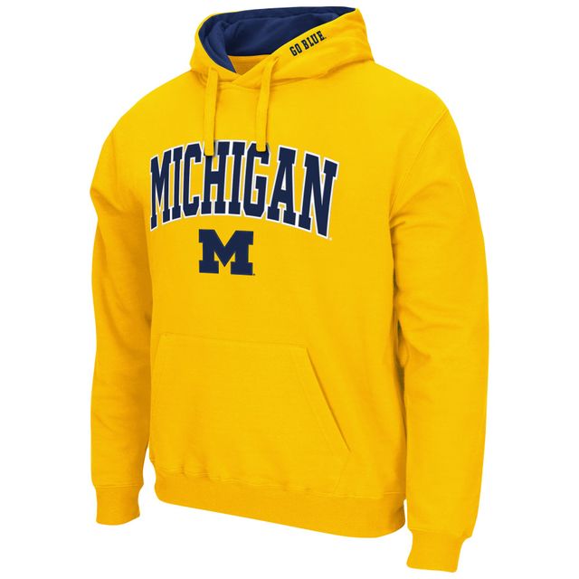 Sweat à capuche Colosseum Maize Michigan Wolverines Arch & Logo 3.0 pour homme