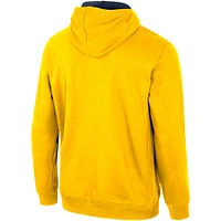 Men's Colosseum Maize Michigan Wolverines Half-Zip Hoodie