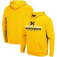 Men's Colosseum Maize Michigan Wolverines Lantern Pullover Hoodie