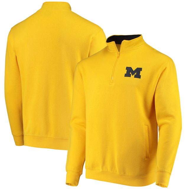 Colosseum Maize Michigan Wolverines Tortugas Logo Quarter-Zip Jacket pour homme