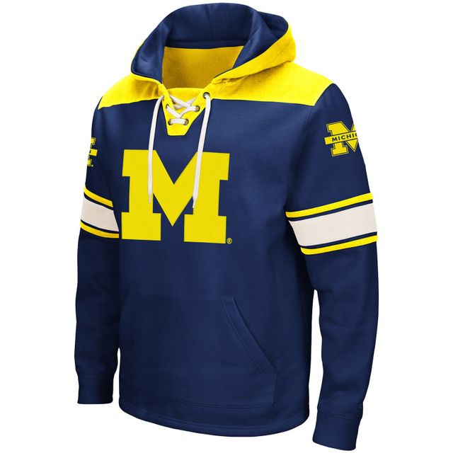 Sweat à capuche lacets Colosseum Navy Michigan Wolverines 2.0 pour hommes