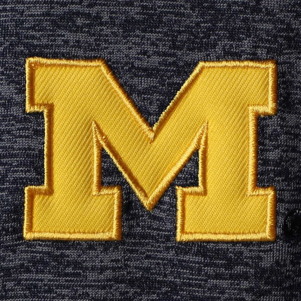 Men's Colosseum Navy Michigan Wolverines Big & Tall Down Swing Polo