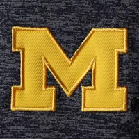 Men's Colosseum Navy Michigan Wolverines Big & Tall Down Swing Polo