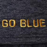 Men's Colosseum Navy Michigan Wolverines Big & Tall Down Swing Polo