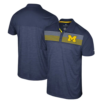 Polo Colosseum Navy Michigan Wolverines Big & Tall Langmore pour hommes