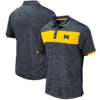 Men's Colosseum Navy Michigan Wolverines Nelson Polo