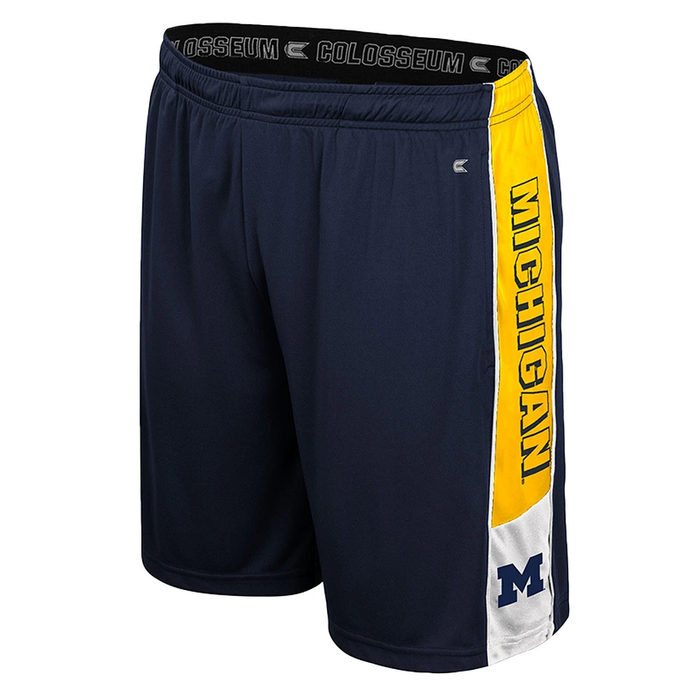 Men's Colosseum Navy Michigan Wolverines Quantum Shorts