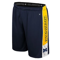 Men's Colosseum Navy Michigan Wolverines Quantum Shorts