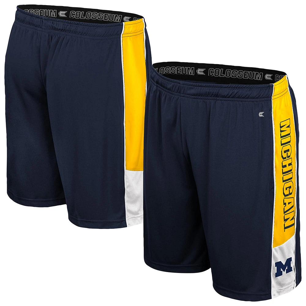 Men's Colosseum Navy Michigan Wolverines Quantum Shorts