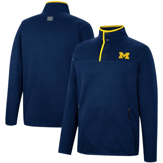 Veste Colosseum Navy Michigan Wolverines Rebound Quarter-Snap pour hommes