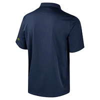 Men's Colosseum Navy Michigan Wolverines Strike Bowling Button-Up Shirt