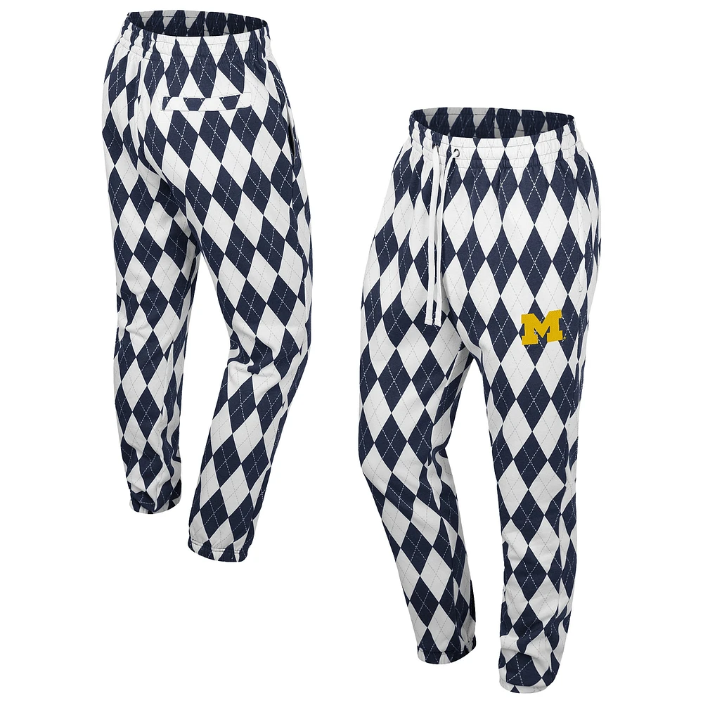 Men's Colosseum Navy Michigan Wolverines The Dealio Pants