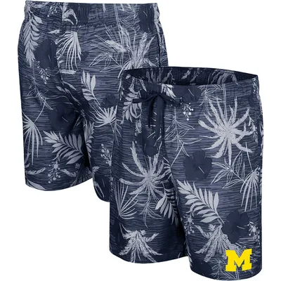 Michigan Wolverines Colosseum What Else is New Swim Shorts - Navy