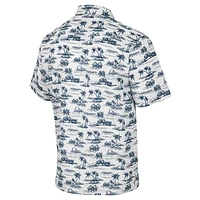 Chemise boutonnée Colosseum White Michigan Wolverines Spontaneous is Romantic Camp pour hommes