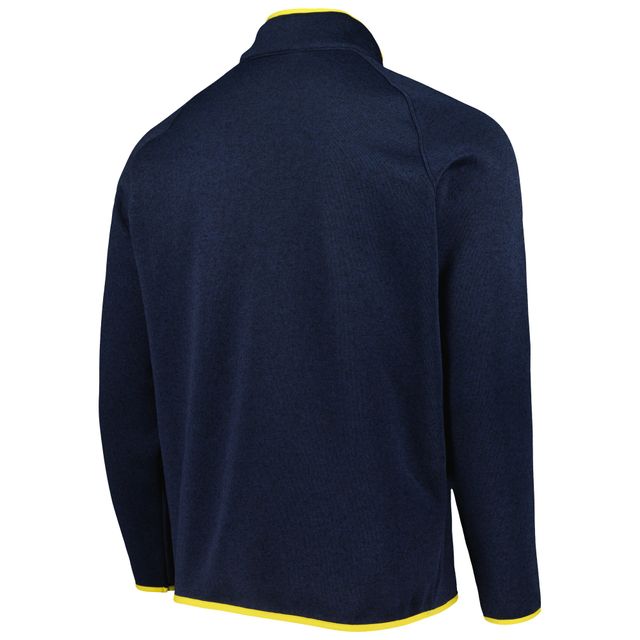 Columbia Navy Michigan Wolverines Canyon Point Omni-Shield Raglan Half-Zip Pullover pour homme