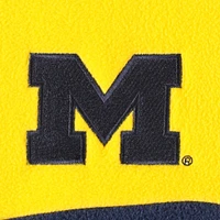 Men's Columbia Navy Michigan Wolverines Lodge Quarter-Zip Hoodie