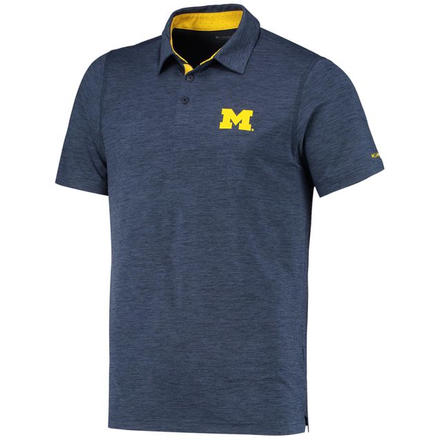 Polo omnicolore Columbia Michigan Wolverines Tech Trail pour homme