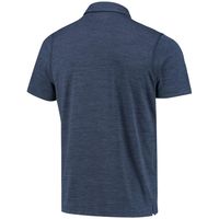 Men's Columbia Navy Michigan Wolverines Tech Trail Omni-Shade Polo