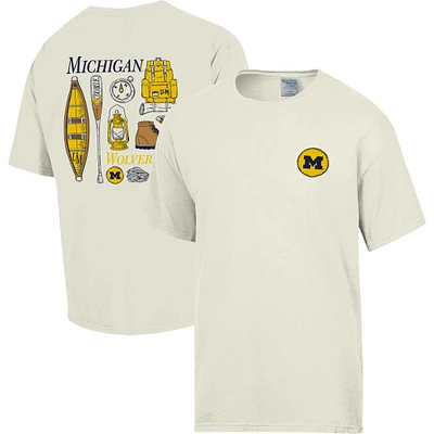 Crème lavante confortable pour hommes Michigan Wolverines Camping Trip T-Shirt