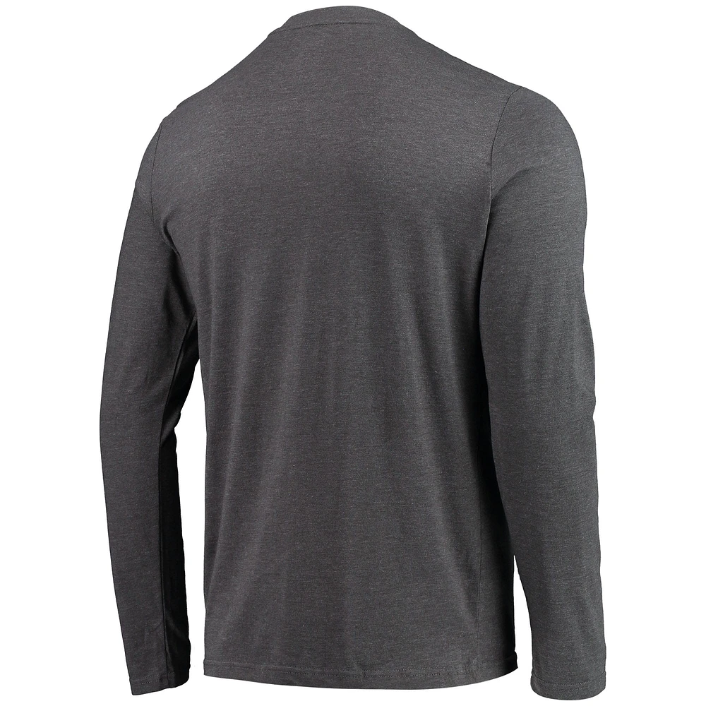 Men's Concepts Sport Navy/Heathered Charcoal Michigan Wolverines Meter Long Sleeve T-Shirt & Pants Sleep Set