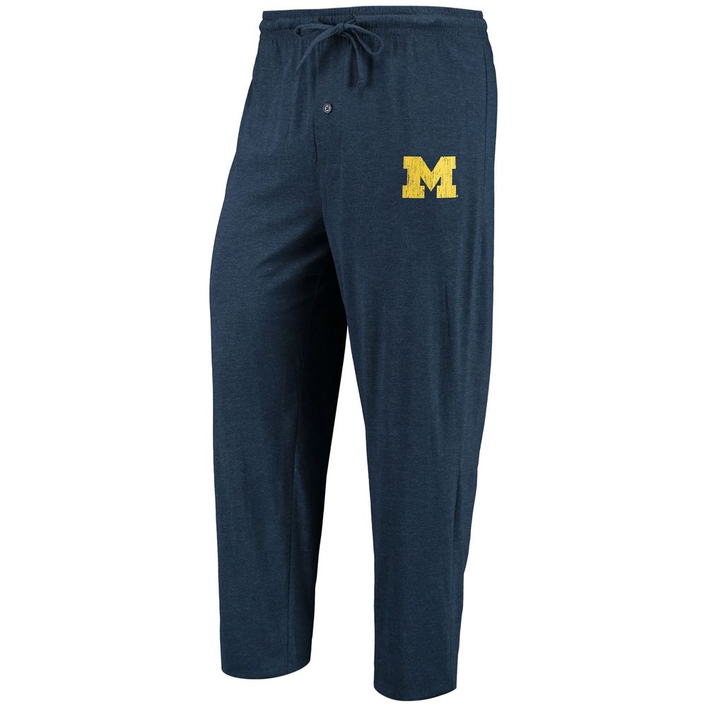 Men's Concepts Sport Navy/Heathered Charcoal Michigan Wolverines Meter Long Sleeve T-Shirt & Pants Sleep Set