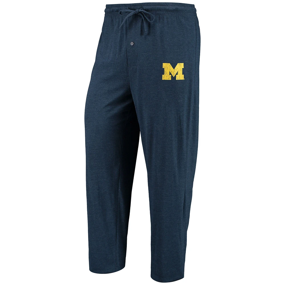 Men's Concepts Sport Navy/Heathered Charcoal Michigan Wolverines Meter Long Sleeve T-Shirt & Pants Sleep Set