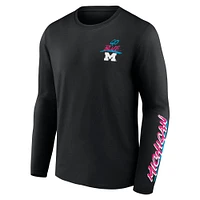 Men's Fanatics Black Michigan Wolverines Spring Break Long Sleeve T-Shirt