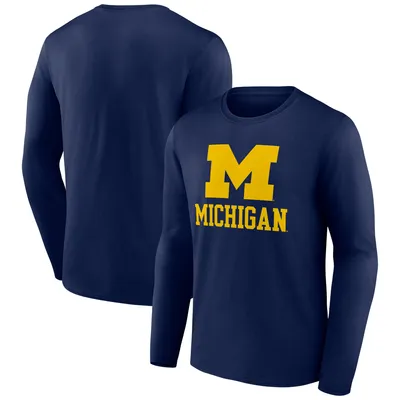 Michigan Wolverines Fanatics Branded Lockup Team Long Sleeve T-Shirt - Navy
