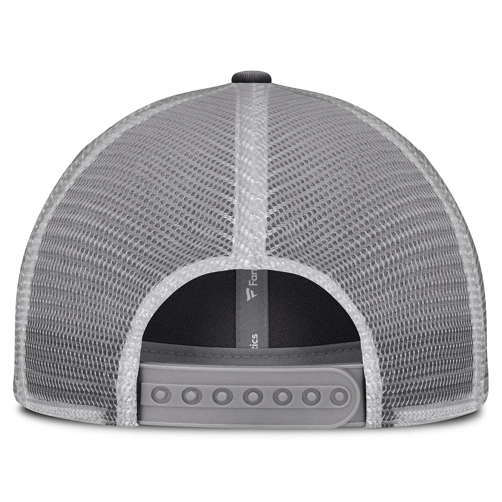 Casquette ajustable Ionic Trucker pour hommes Fanatics Anthracite Michigan Wolverines