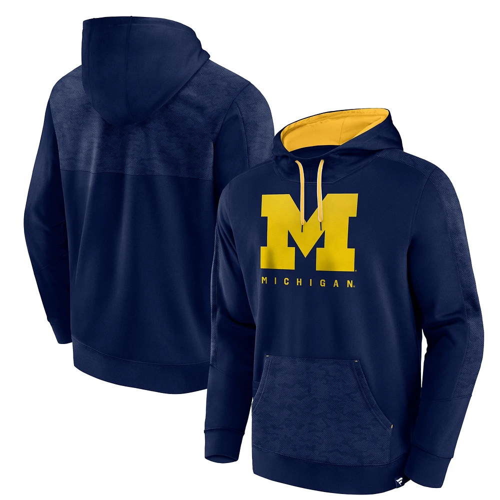 Sweat à capuche Fanatics Navy Michigan Wolverines Defender pour hommes